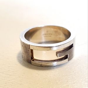 Gucci Sterling Silver Size 7 Ring